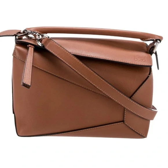 Loewe Brown Puzzle Edge Medium Purse with Adjustable Strap - Picture 4 of 8